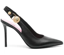 Slingback-Pumps 100mm - Schwarz