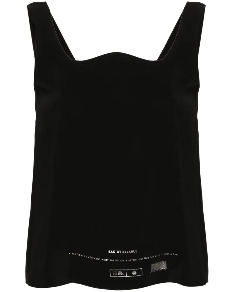 Maison Margiela Sac Utizable Oberteil aus technischem Jersey - Schwarz Schwarz