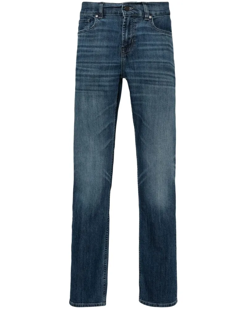 7 for all mankind Halbhohe Slimmy Flash Jeans - Blau Blau