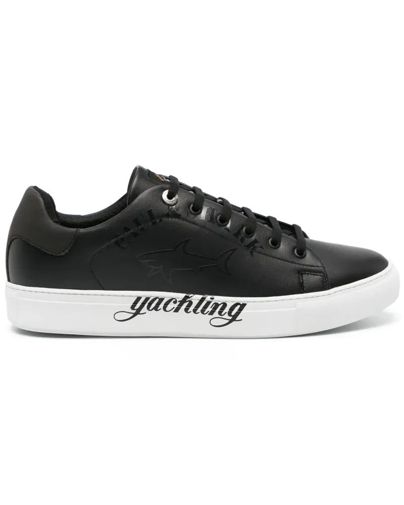 Paul & Shark Sneakers mit Logo-Print - Schwarz Schwarz