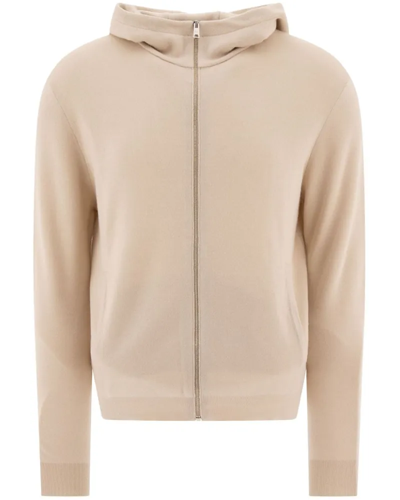 Prada Hoodie aus Kaschmir Nude