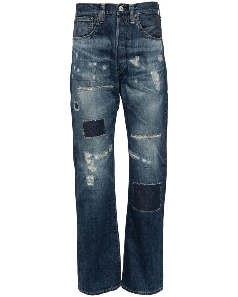 Junya Watanabe Jeans im Patchwork-Look - Blau Blau
