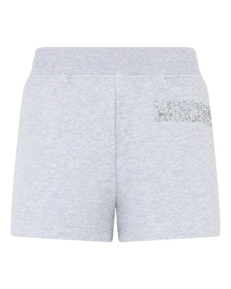 Moschino logo-embellished cotton shorts - Grau Grau