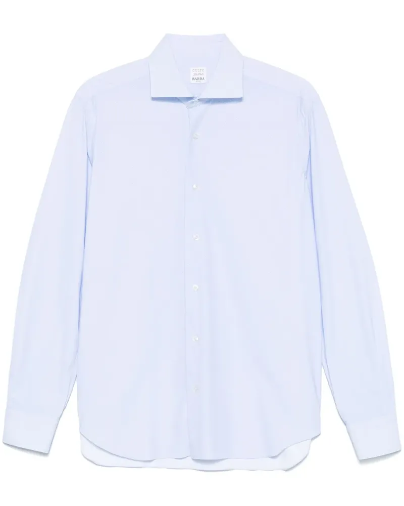 BARBA Langärmeliges Hemd - Blau Blau