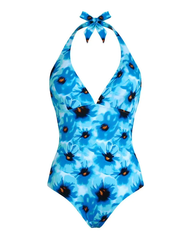 Vilebrequin halter-neck low-back swimsuit - Blau Blau
