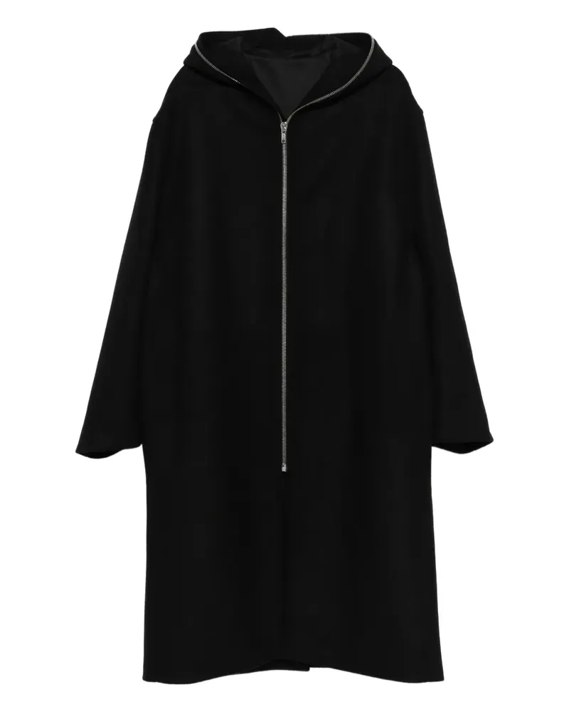 Rick Owens Regenmantel mit Kapuze - Schwarz Schwarz