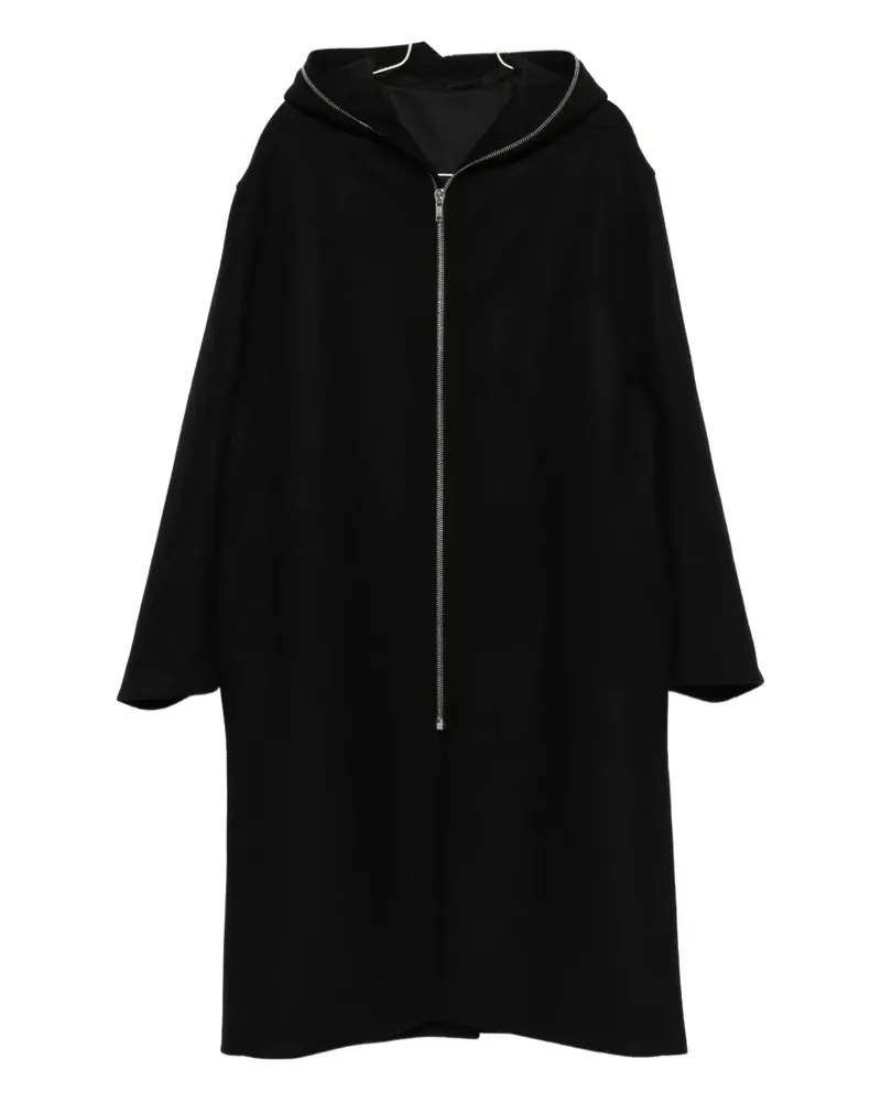 Rick Owens Regenmantel mit Kapuze - Schwarz Schwarz