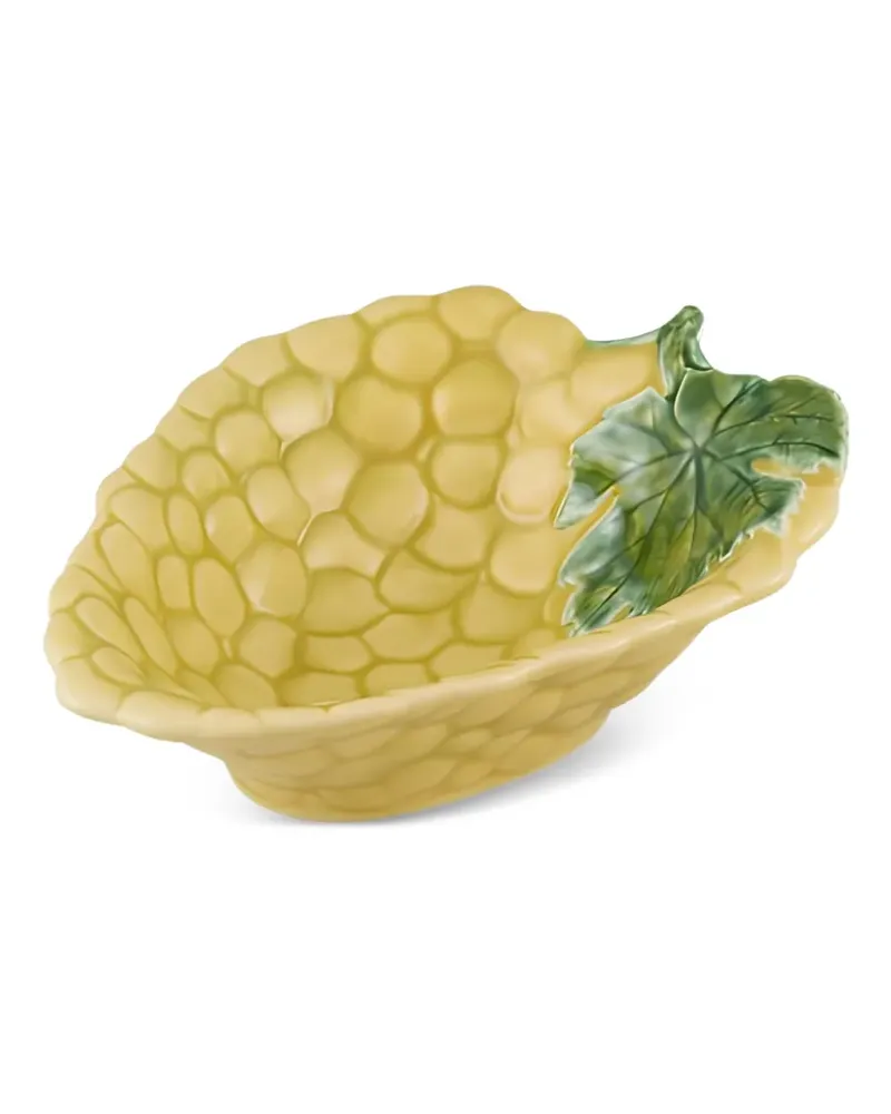 Bordallo Pinheiro grape-design leaf-detail bowls set (set of four) - Gelb Gelb