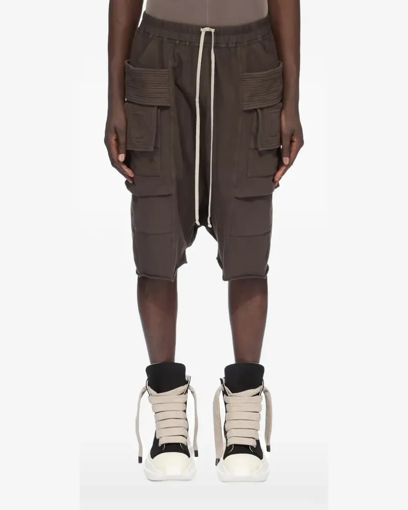DRKSHDW by Rick Owens Creatch Cargo Pods Cargo-Shorts mit Taschen - Braun Braun