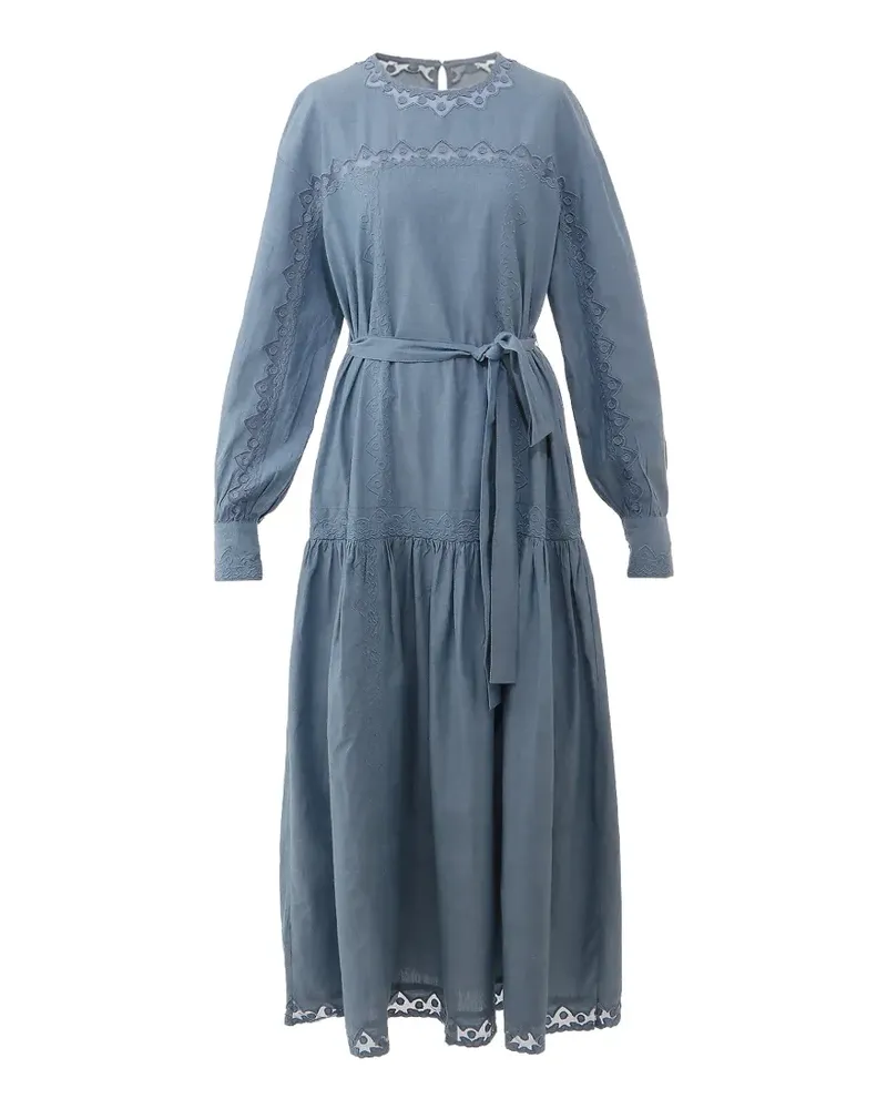 Ulla Johnson Kleid mit Gürtel - Blau Blau