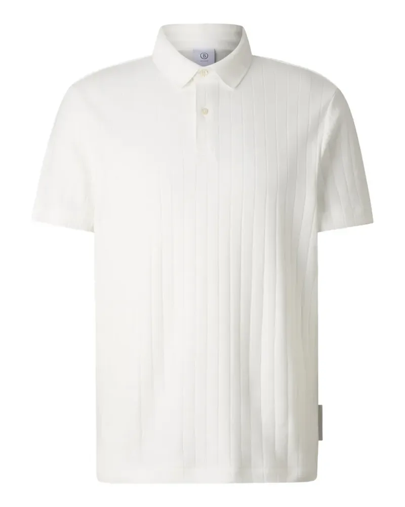 Bogner Geripptes Zane Poloshirt - Weiß Weiß