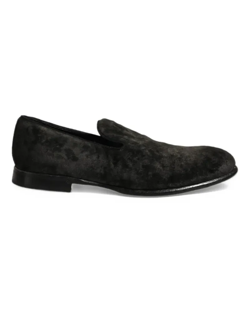 Dolce & Gabbana Loafer aus Wildleder - Schwarz Schwarz