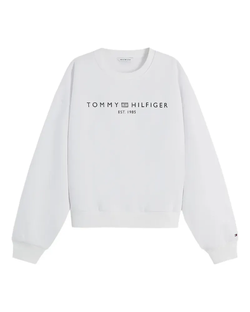 Tommy Hilfiger logo-print sweater - Weiß Weiß