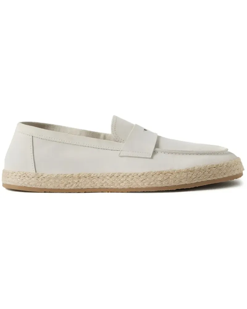 Brunello Cucinelli Loafer aus Wildleder - Weiß Weiß