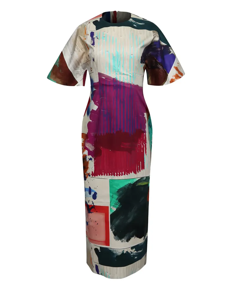 Roksanda Ilincic short-sleeved dress - Nude Nude