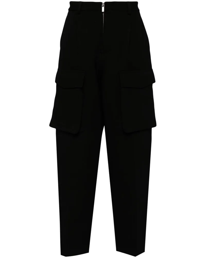 Helmut Lang Hose mit Tapered-Bein - Schwarz Schwarz