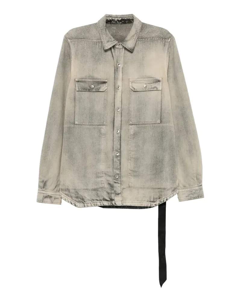 DRKSHDW by Rick Owens long-sleeve buttoned overshirt - Blau Blau