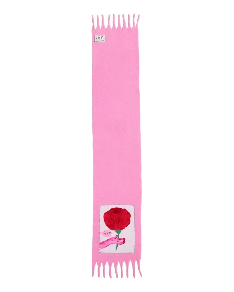 Marc Jacobs Schal mit Rosen-Print - Rosa Rosa
