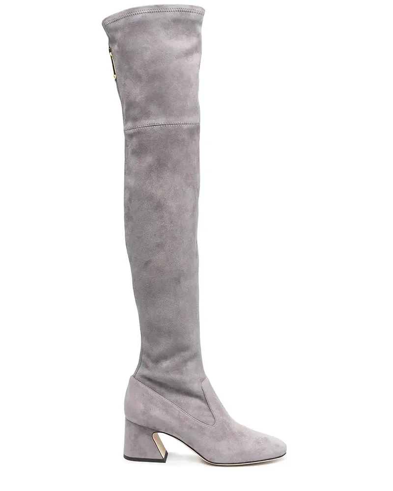 Alberta Ferretti Klassische Overknee-Stiefel - Grau Grau
