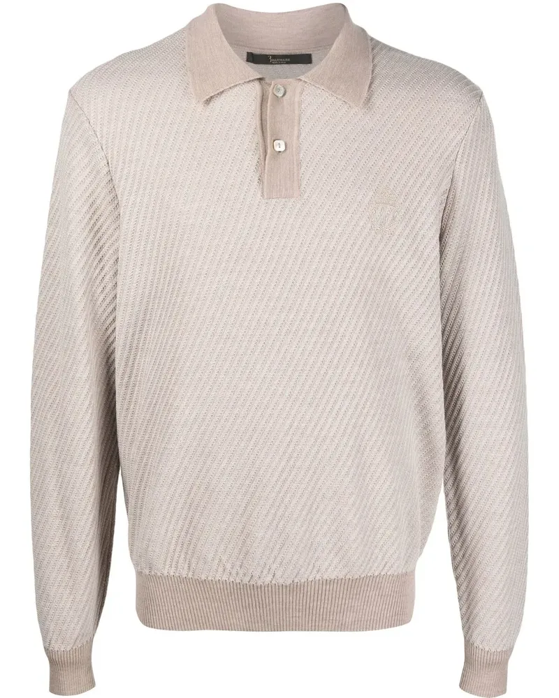 Billionaire Langärmeliges Poloshirt - Nude Nude