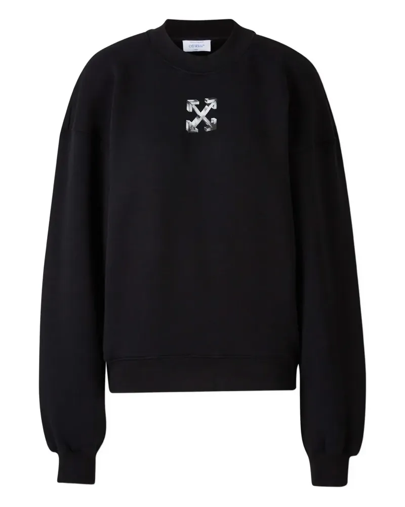 OFF-WHITE graphic hooded sweatshirt - Schwarz Schwarz