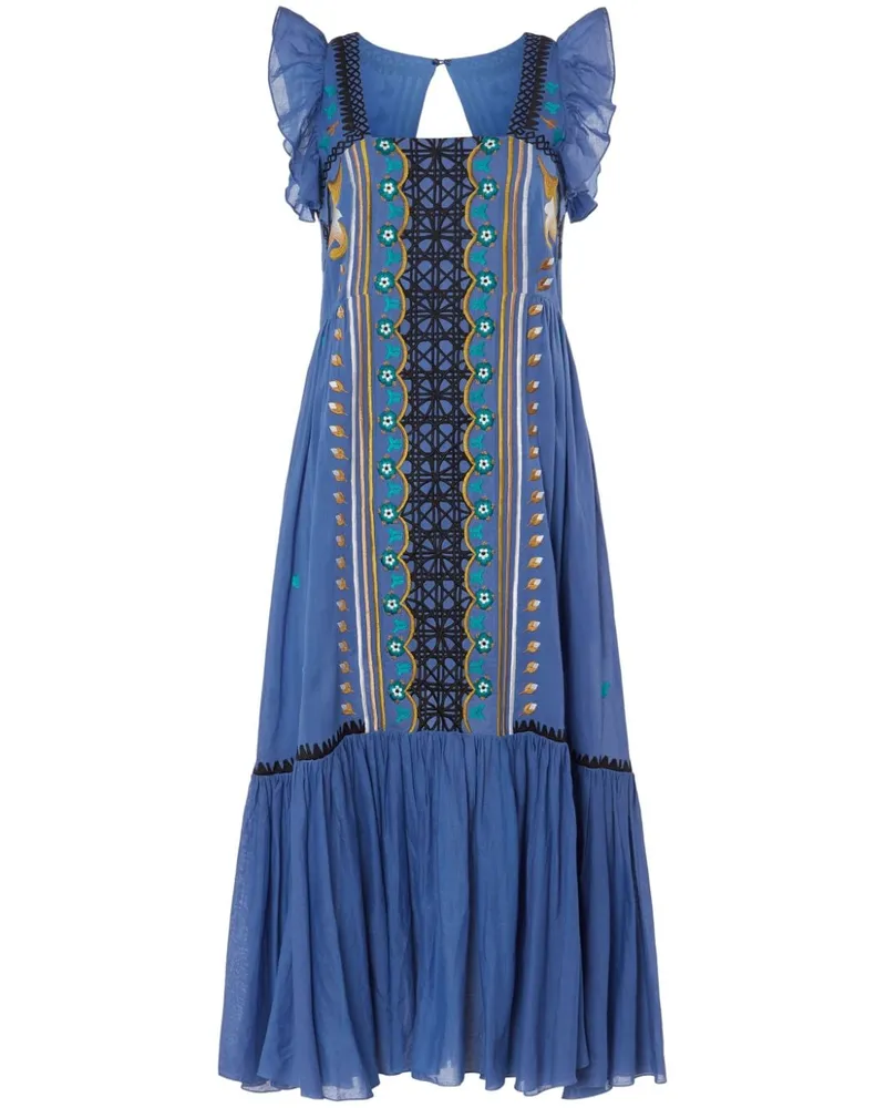 Temperley London Florentine Kleid - Blau Blau