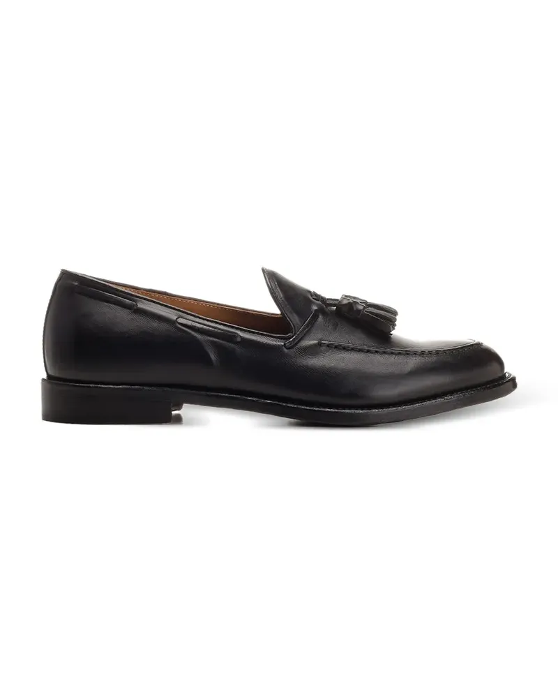 Corvari tassel-detail leather boat shoes - Schwarz Schwarz