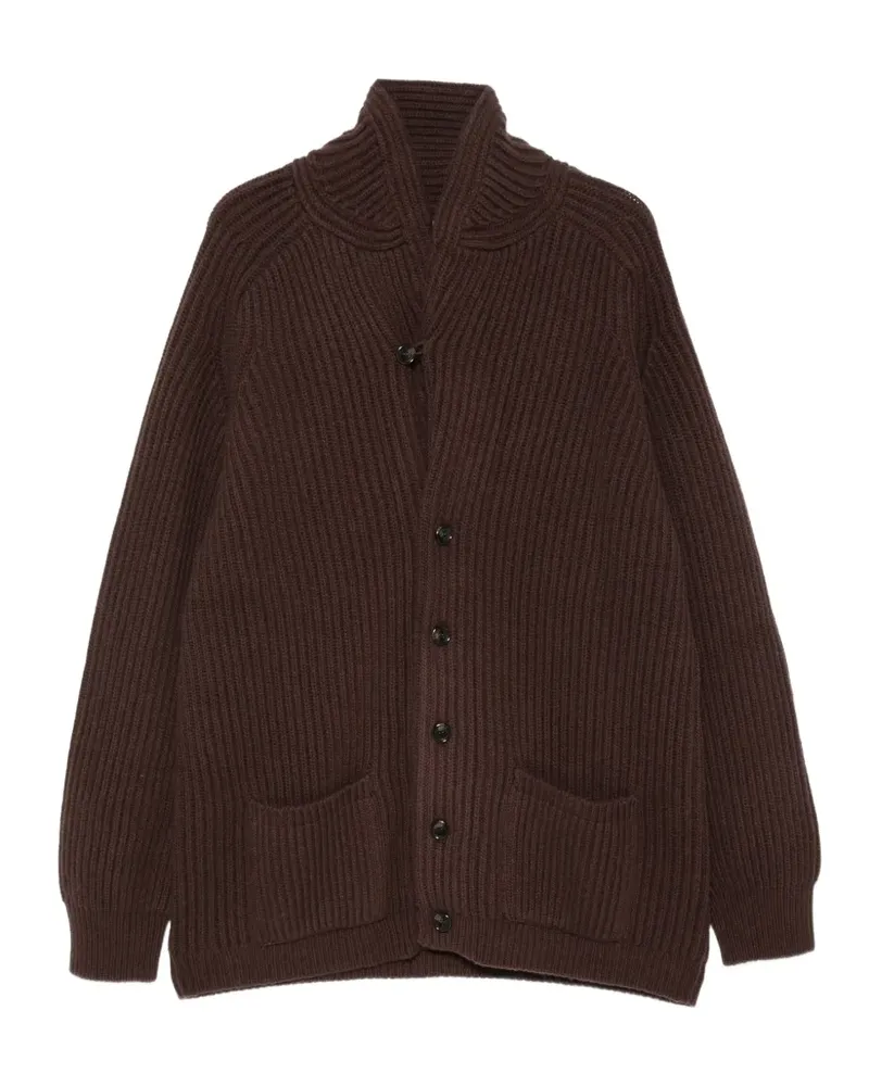 Filson Gerippter Bristol Cardigan mit Schalkragen - Braun Braun