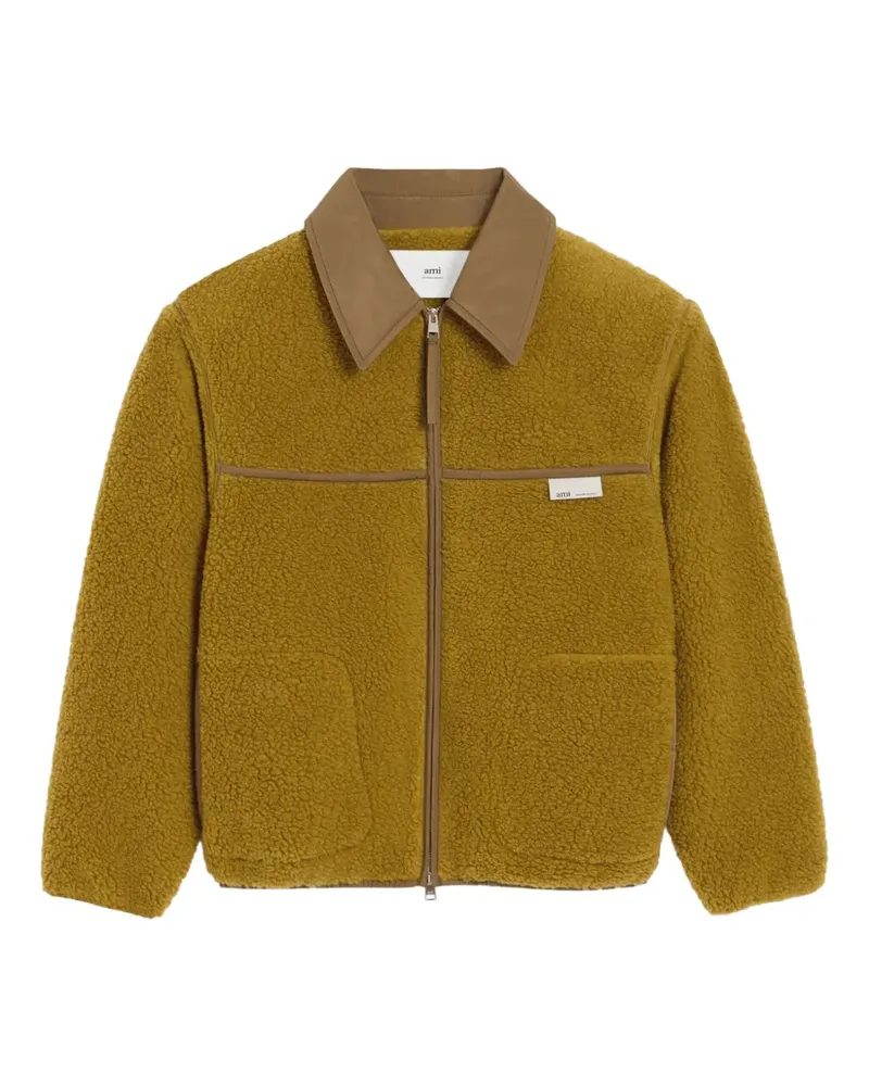 AMI Paris Fleecejacke mit Reißverschluss - Grün Grün