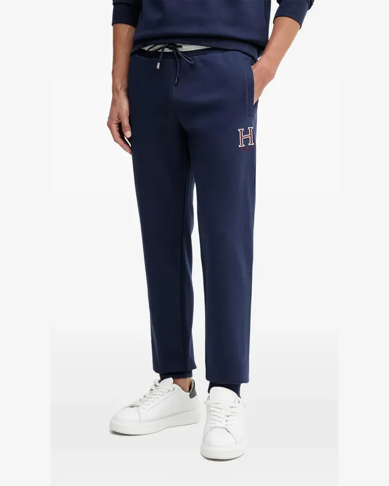 Hackett embroidered-logo track pants - Blau Blau