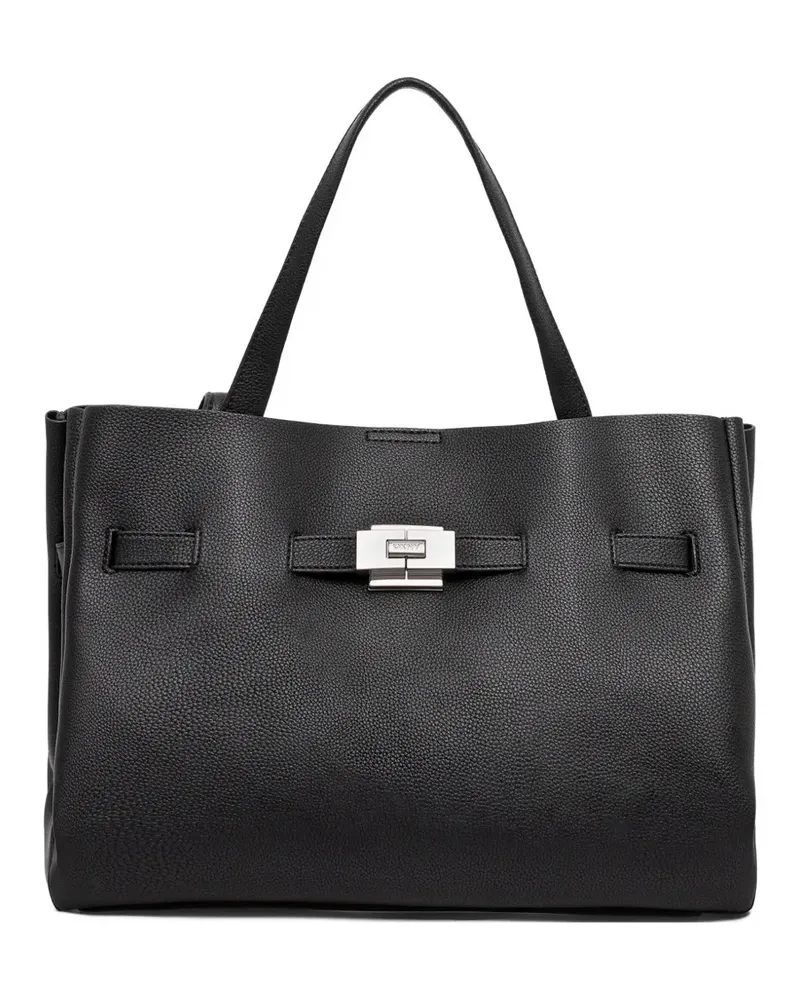 DKNY Shopper mit Clipverschluss - Schwarz Schwarz