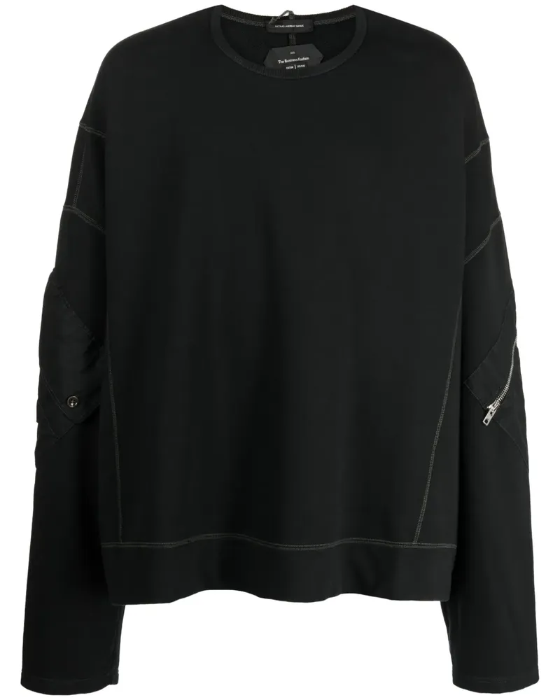 NICOLAS ANDREAS TARALIS Sweatshirt im Oversized-Look - Schwarz Schwarz
