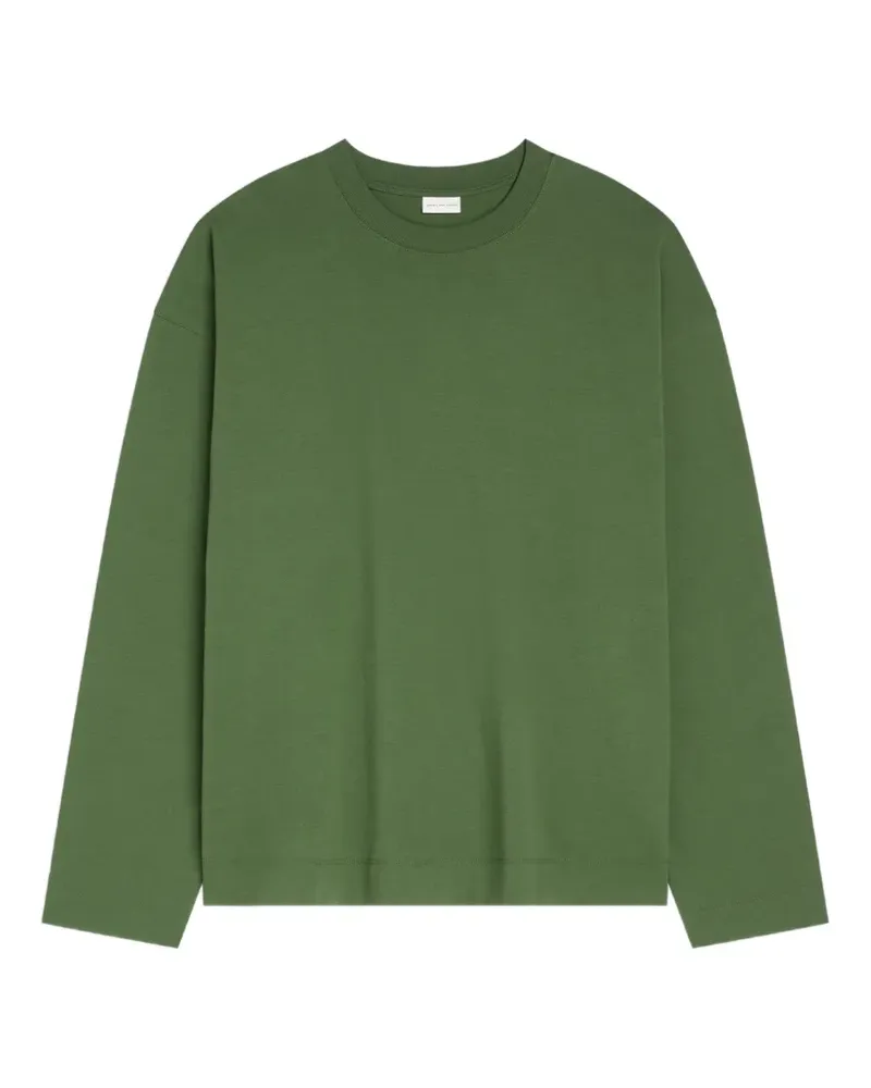 Dries van Noten Langarmshirt aus Baumwolle - Grün Grün
