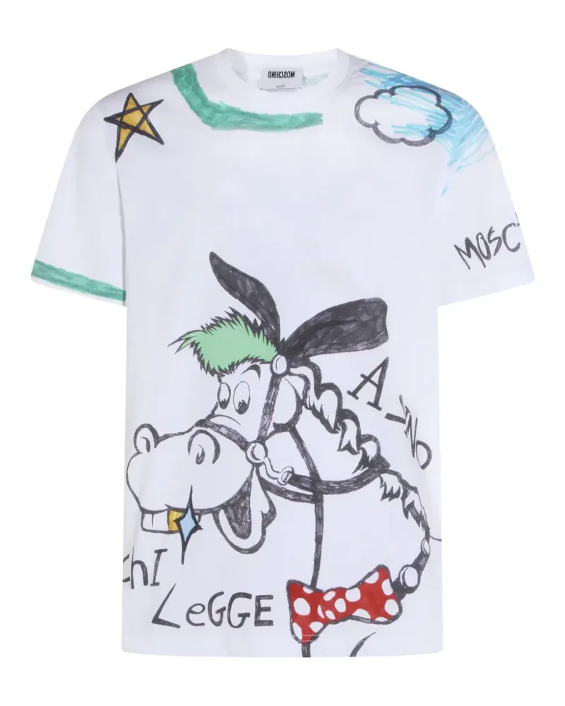 Moschino printed T-shirt - Weiß Weiß