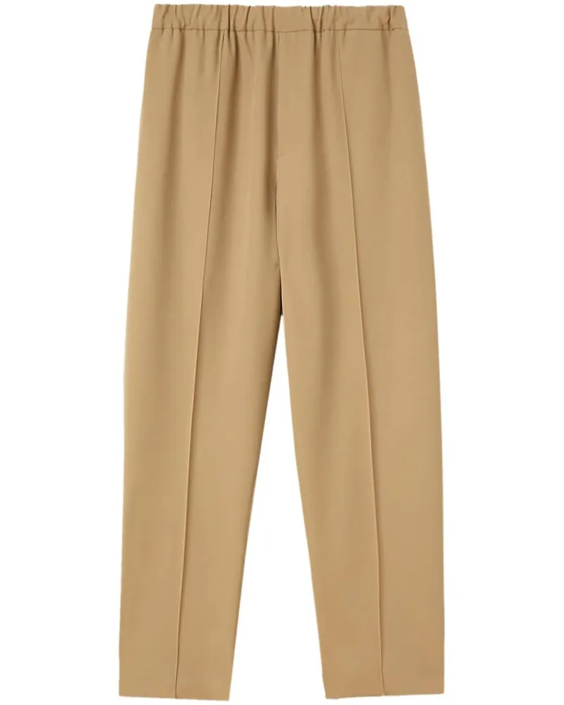 Jil Sander Tapered-Hose mit Stretchbund - Braun Braun