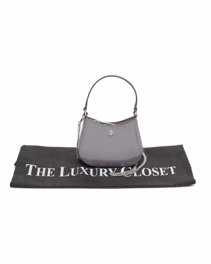 Tory Burch Emerson Tote Bag aus Lackleder - Grau Grau
