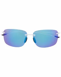 Maui Jim Sonnenbrille mit eckigem Gestell Blau