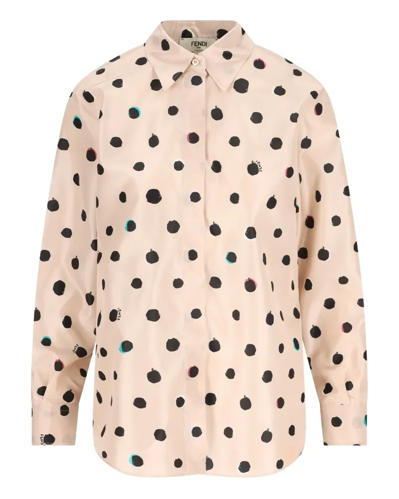 Fendi Falena Dots Hemd - Rosa Rosa