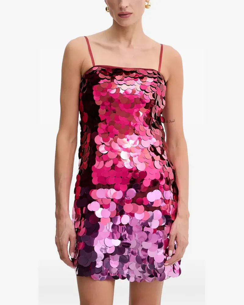 Guess Zaya Minikleid mit Pailletten - Rosa Rosa