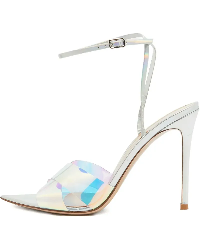 Gianvito Rossi Pre-owned Sandalen mit changierendem Effekt 110mm - Weiß Weiß