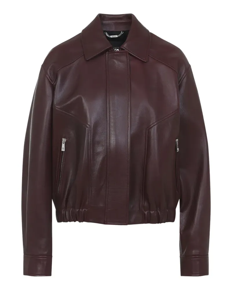 Versace zipped leather jacket - Braun Braun