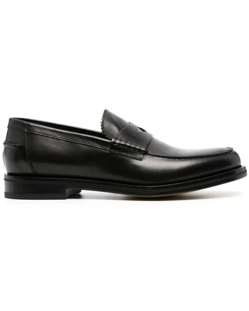 Doucal´s Klassische Penny-Loafer - Schwarz Schwarz