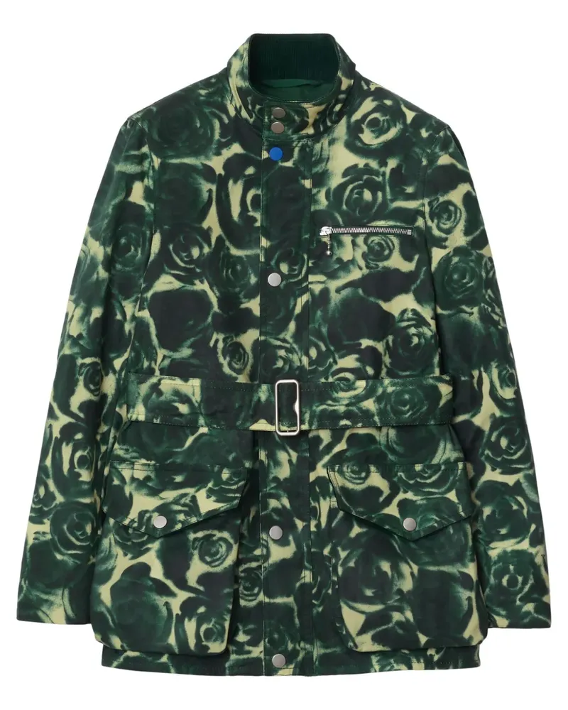 Burberry Gewachste Rose Jacke - Grün Grün