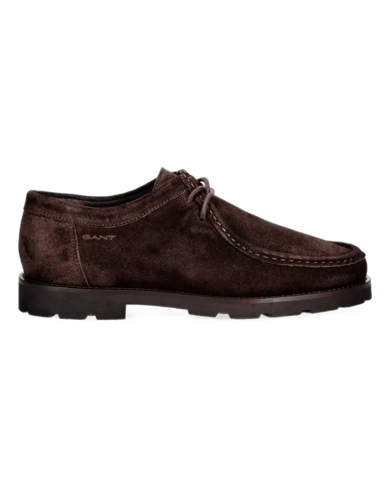 Gant Schnürschuhe aus Wildleder - Braun Braun