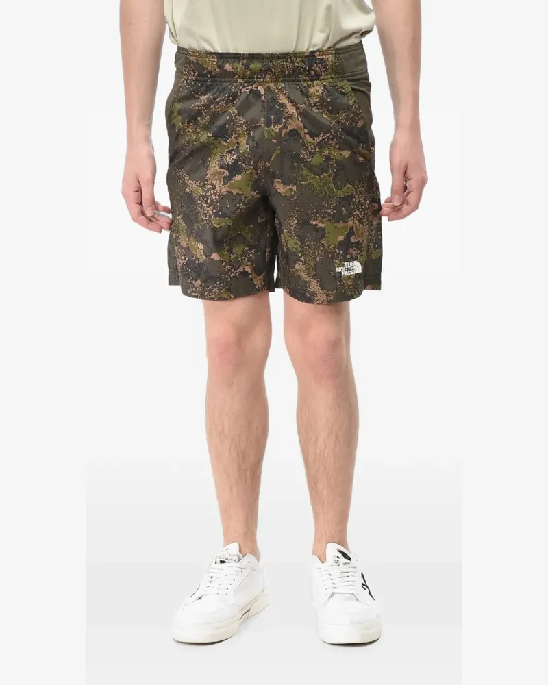 The North Face patterned elasticated shorts - Grün Grün