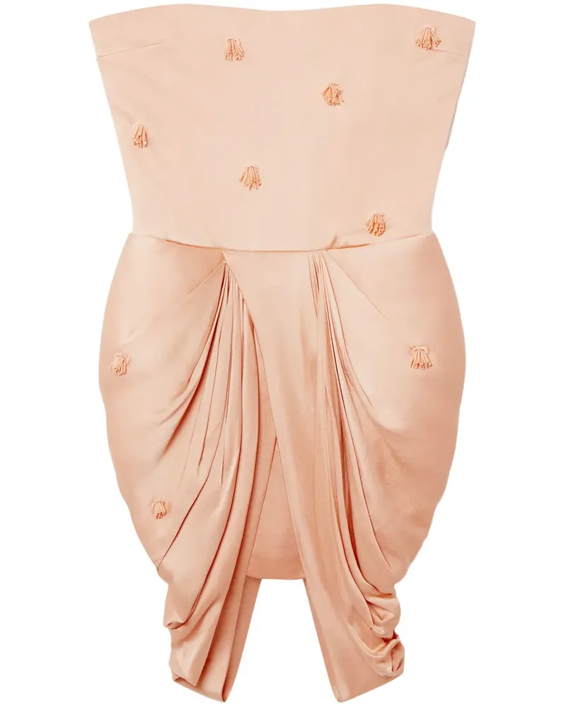 Stella McCartney Bustier-Kleid mit Perlen - Rosa Rosa