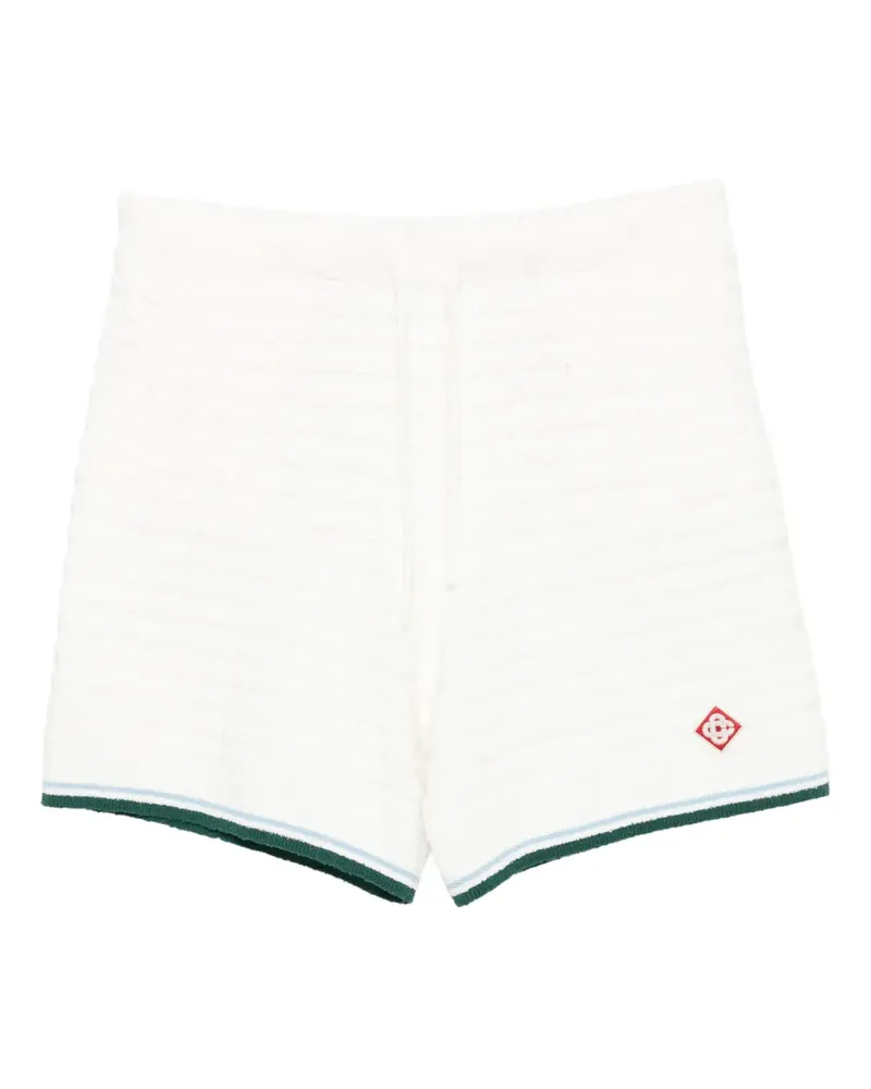Casablanca Paris terry-cloth drawstring-fastening shorts - Nude Nude