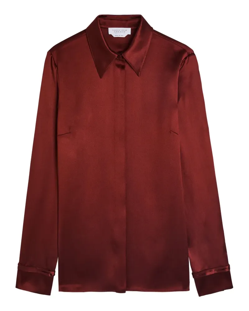 Gabriela Hearst Cruz long-sleeve shirt - Rot Rot