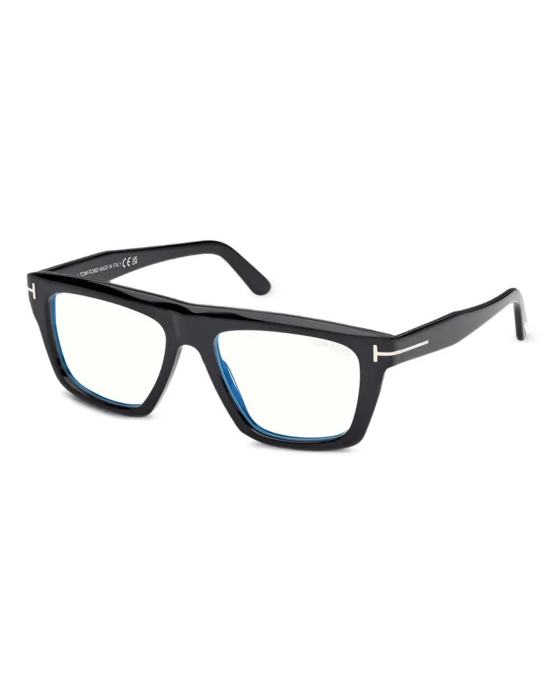 Tom Ford Brille mit eckigem Gestell - Schwarz Schwarz