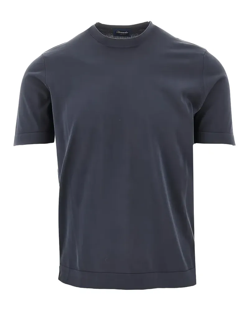 Drumohr  crew-neck short-sleeve T-shirt - Blau Blau
